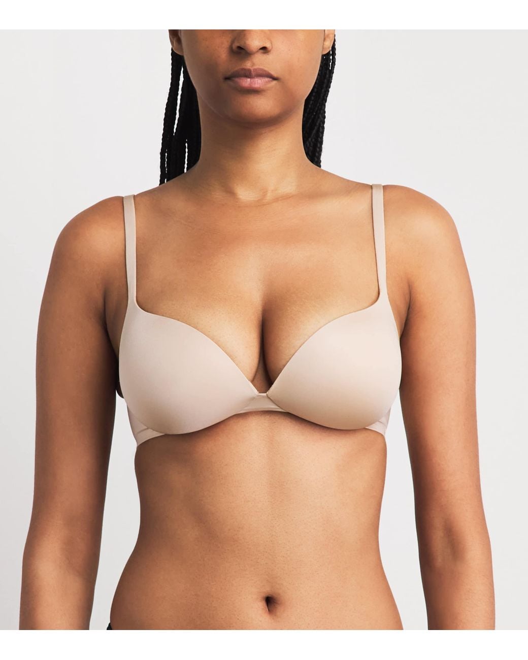 Skims Natural Ultimate Nipple Wireless Push-Up Bra