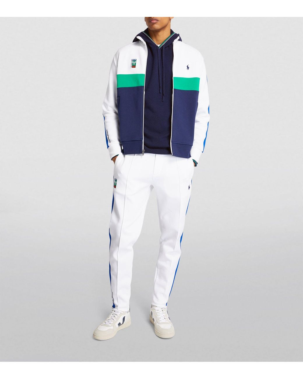 RLX Ralph Lauren X Wimbledon Cashmere Hoodie in Blue for Men | Lyst