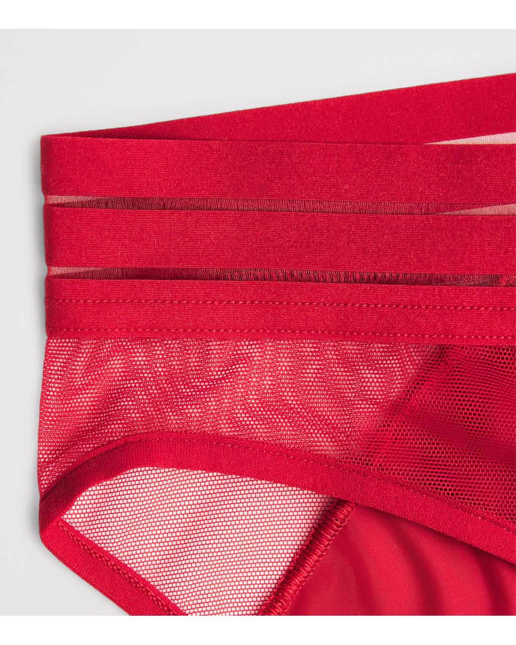 Maison Lejaby Red Panelled Nufit Briefs