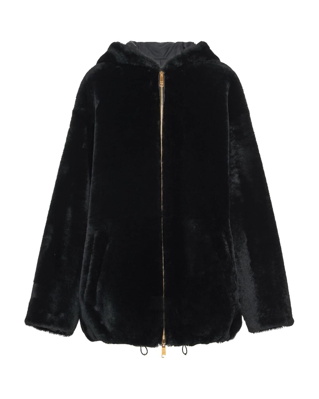 Prada Black Shearling Reversible Jacket