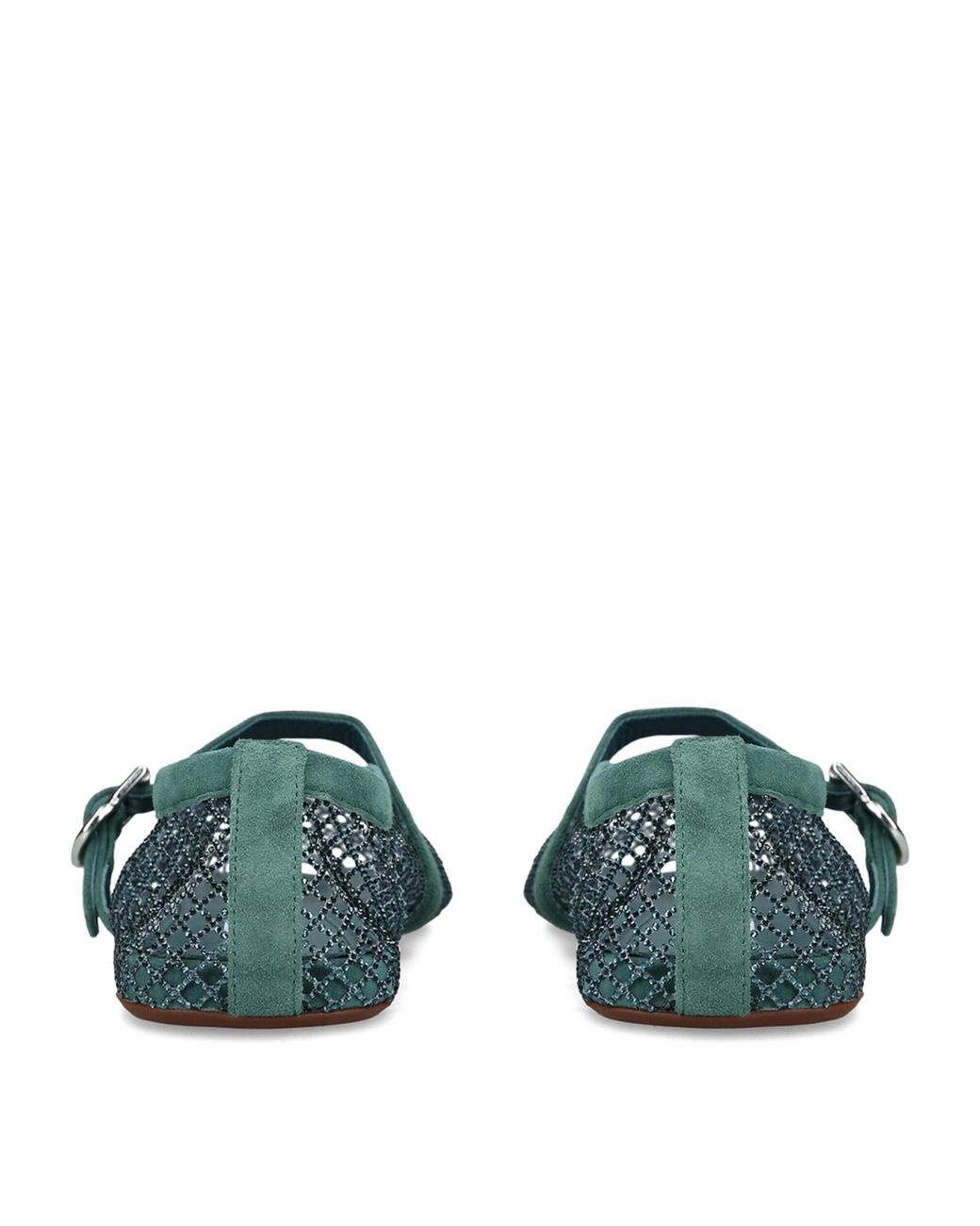 Alaïa Blue Mesh Ballet Flats