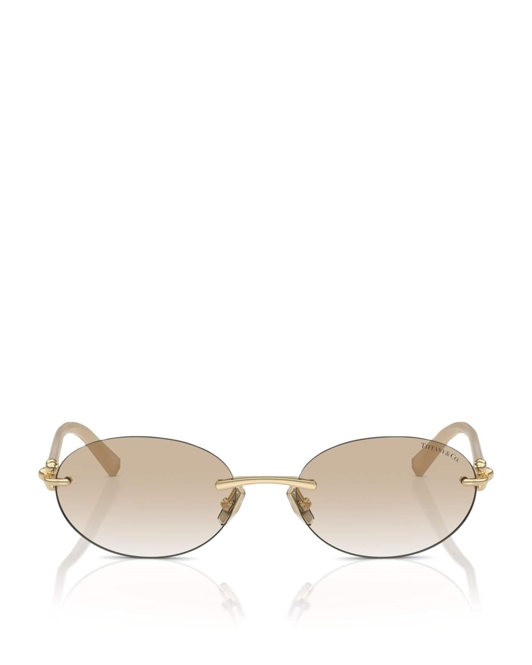 Tiffany & Co Natural Metal Sunglasses