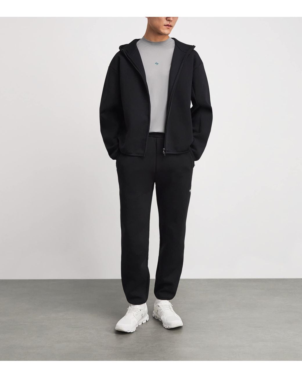 REPRESENT 247 Black 247 Numbers Zip-Up Hoodie for men