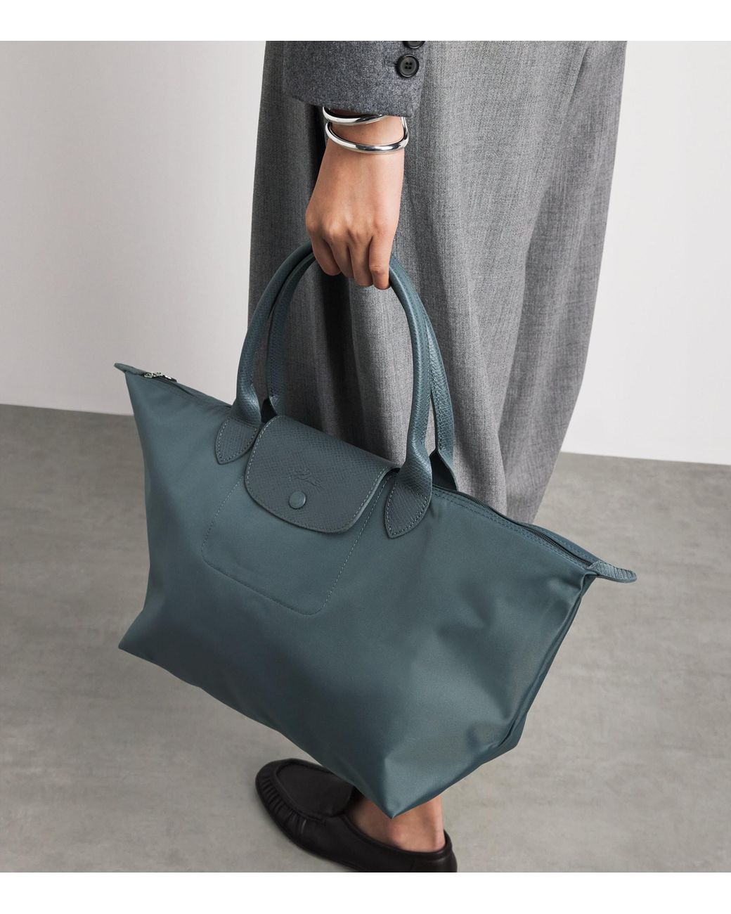 Longchamp Blue Medium Le Pliage One Tote Bag