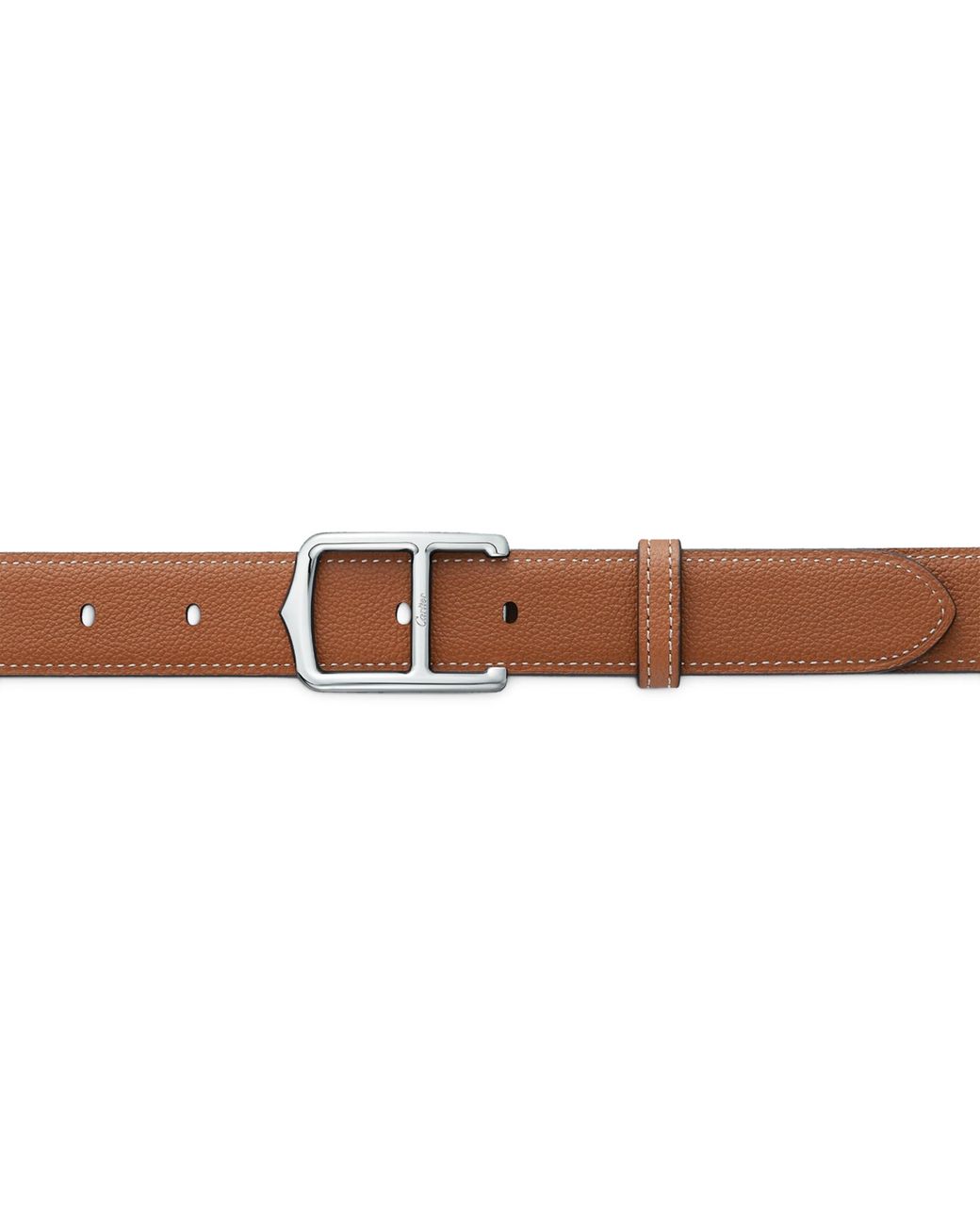Cartier Black Leather Reversible C Belt for men