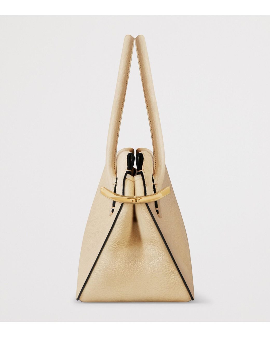 Givenchy Natural Medium Leather Pinch Top-Handle Bag