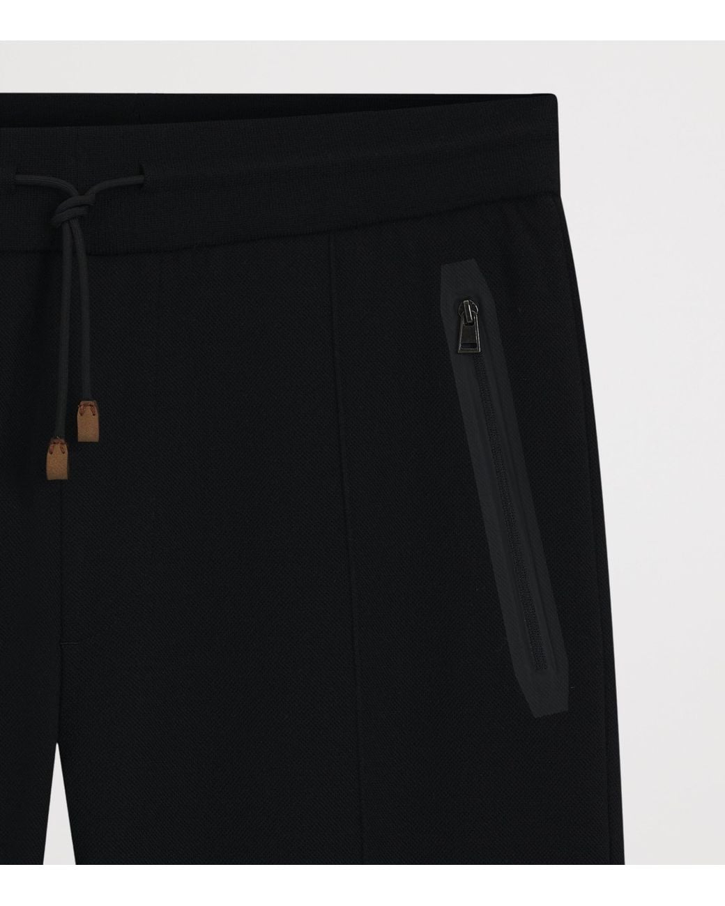 Boss Black Cotton-Wool-Blend Straight Sweatpants for men