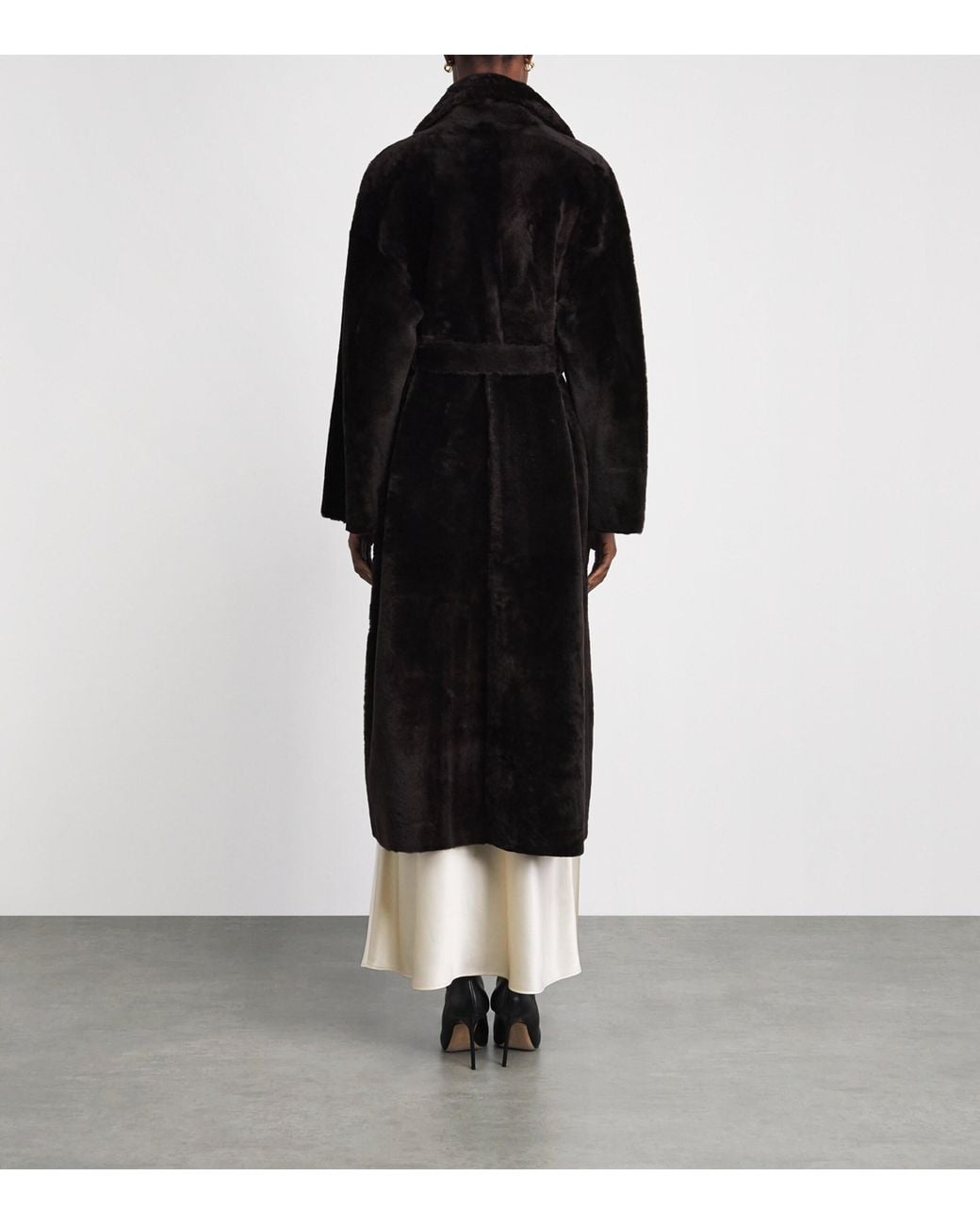 Arma Black Reversible Shearling Rien Coat