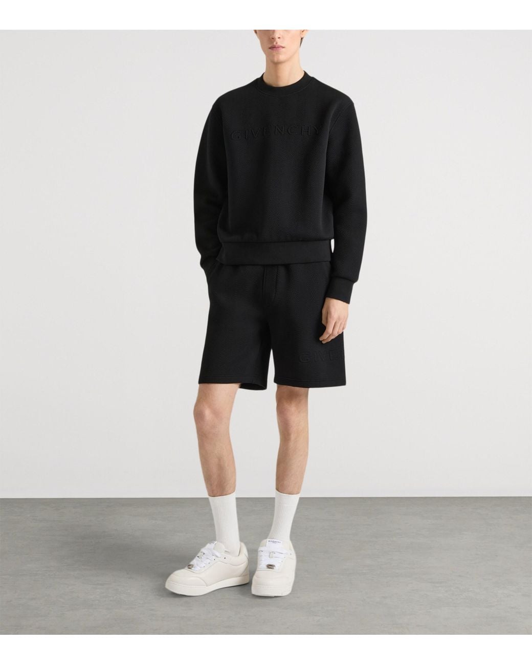 Givenchy Black Herringbone Sweatshirt for men