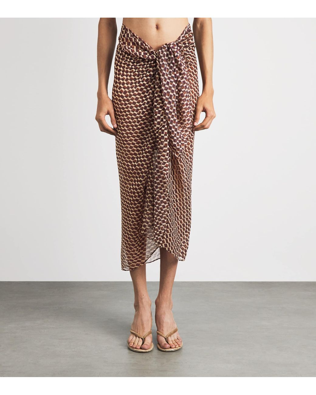 Away That Day Brown Santorini Sarong