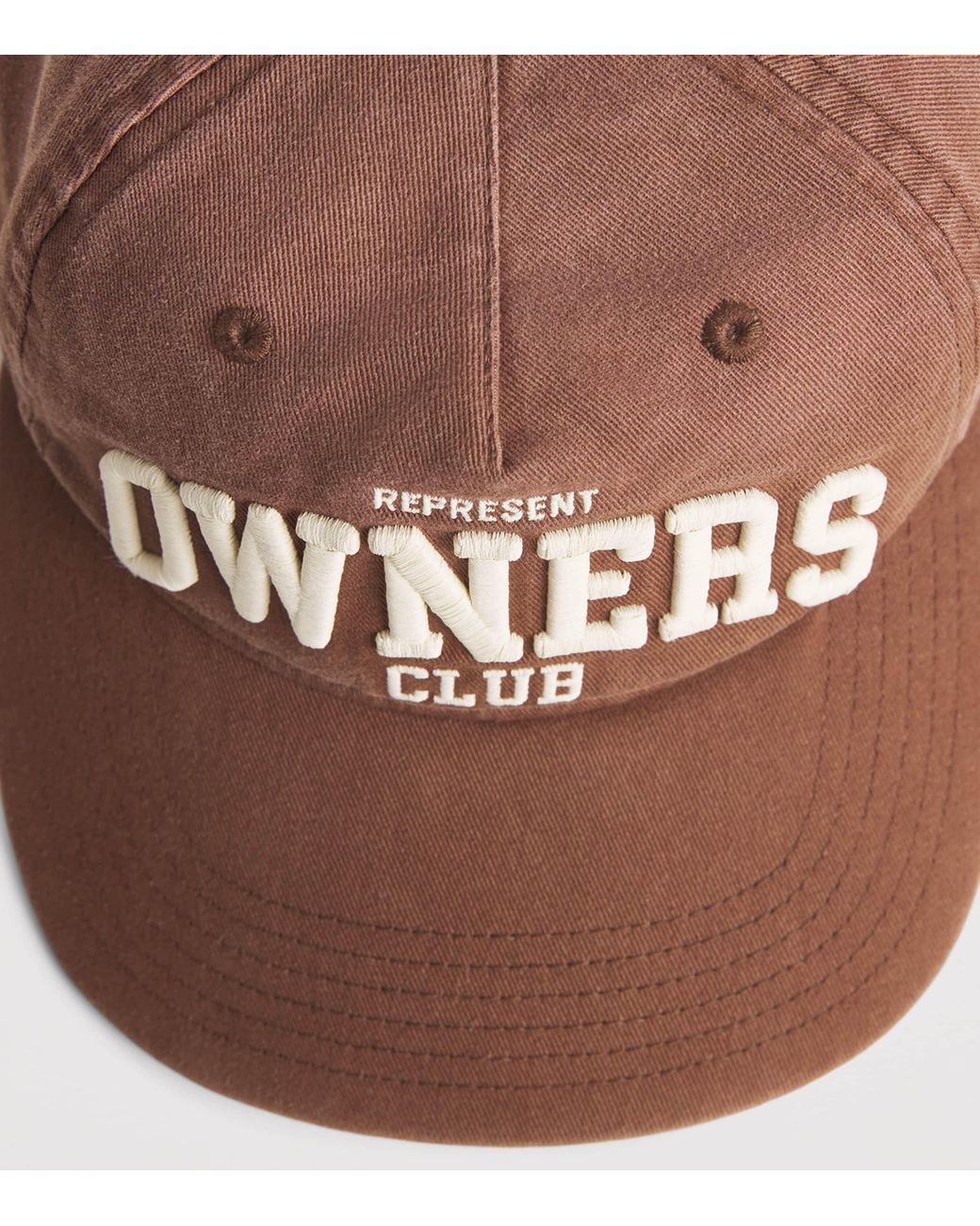 Represent Brown Cotton Owners Club Baseball Cap for men