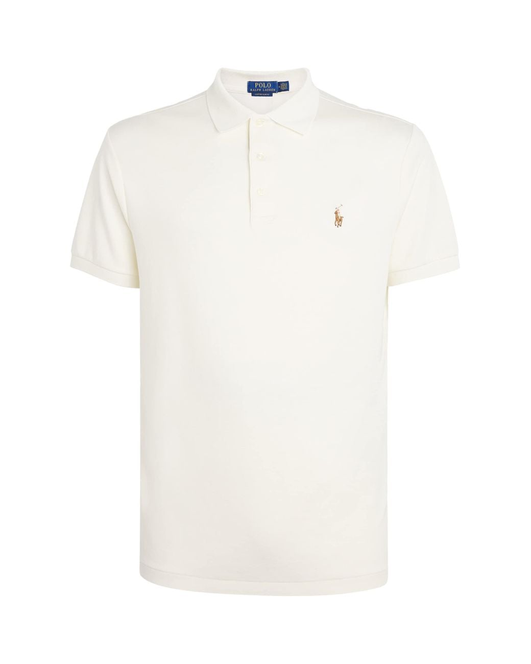 Polo Ralph Lauren Pima Cotton Slim Fit Polo Shirt in White for Men | Lyst