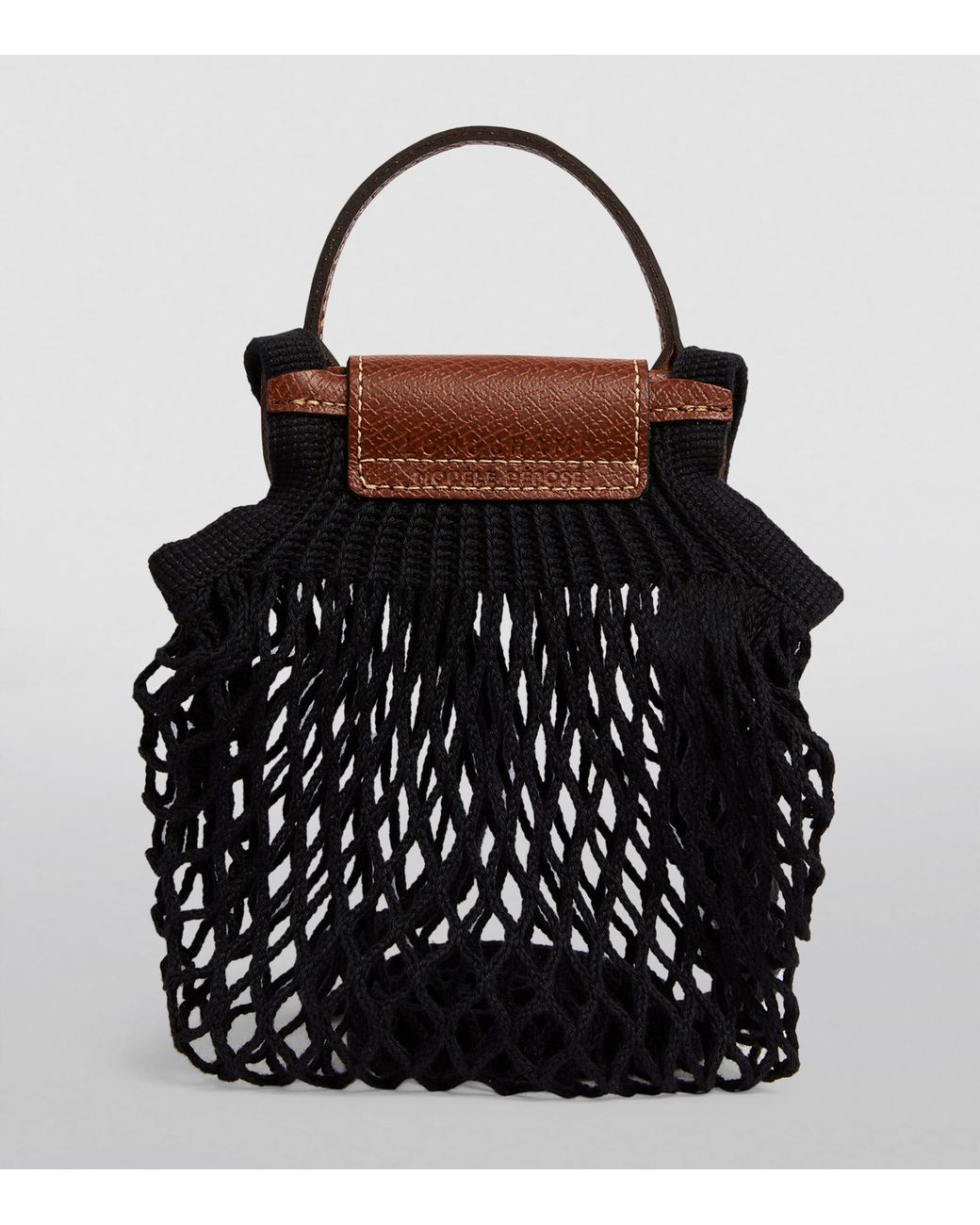 Longchamp Black Extra-Small Le Pliage Filet Mesh Bag