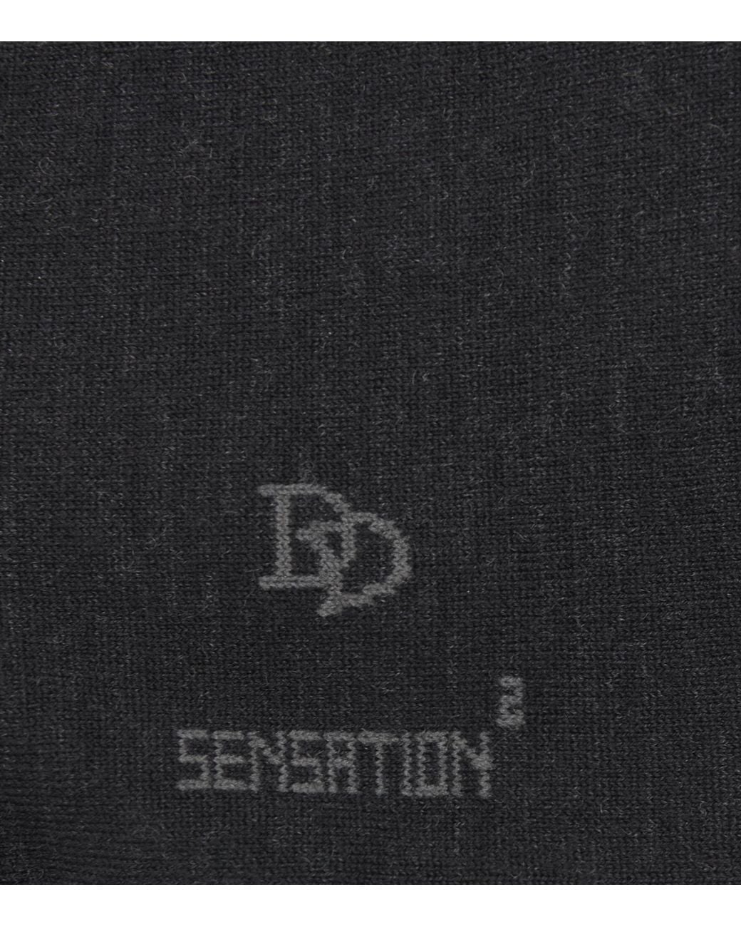 Doré Doré Black Merino-Blend Socks for men