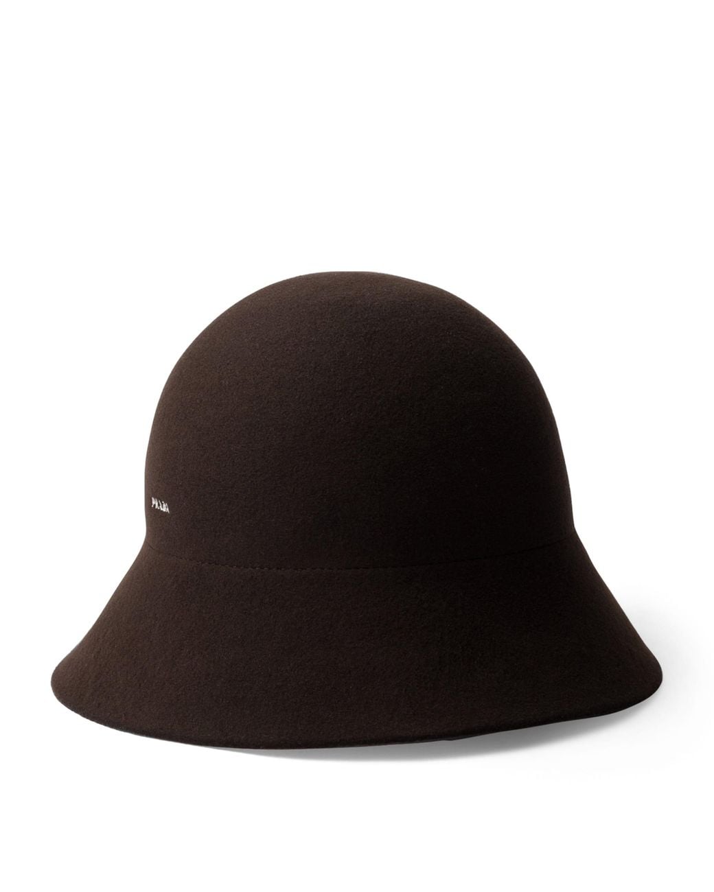 Prada Black Fleece Wool Cloche Hat