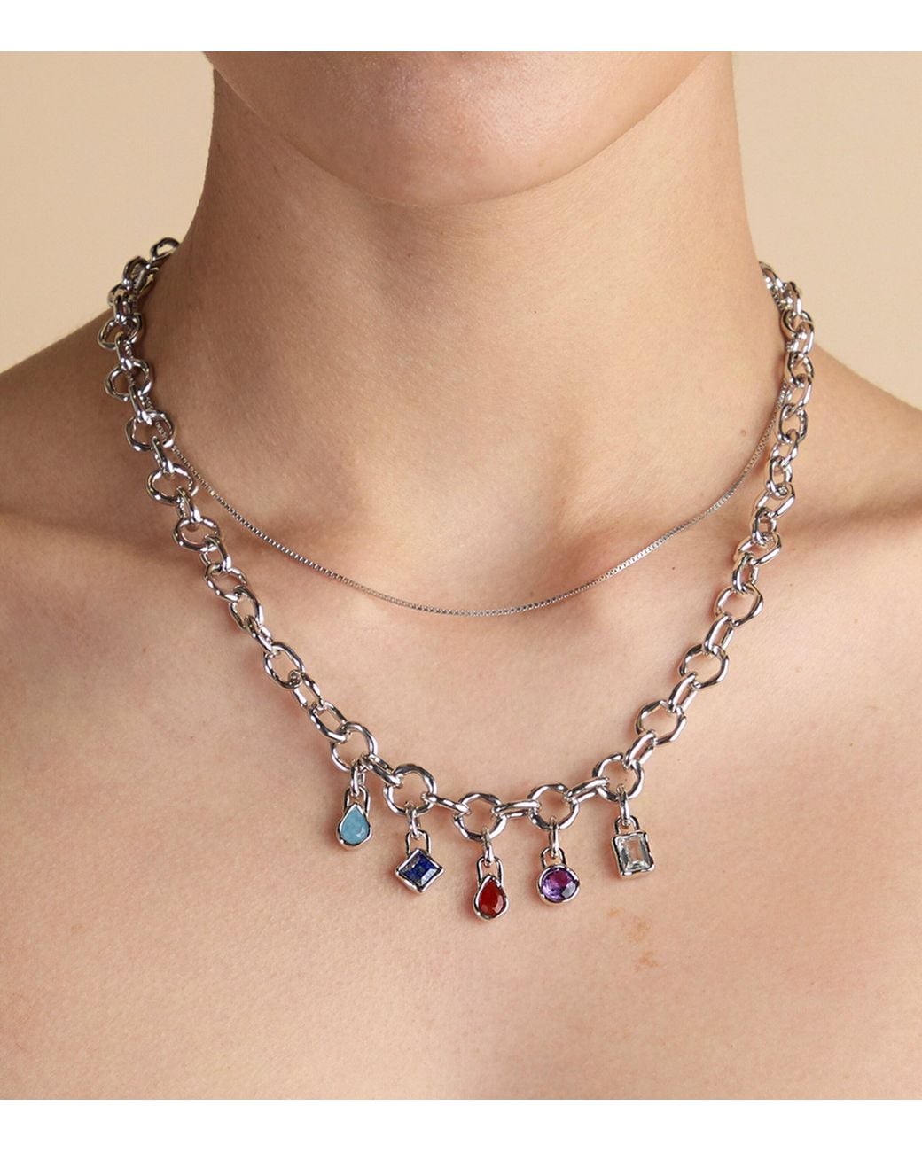 Astrid & Miyu Red Plated July Birthstone Charm