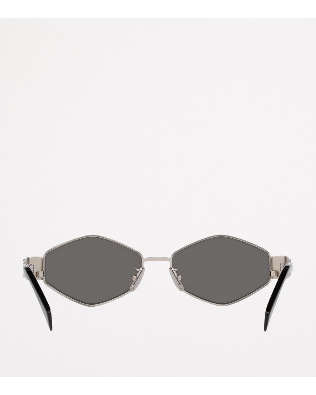 Céline Gray Metal Triomphe Geometric Sunglasses