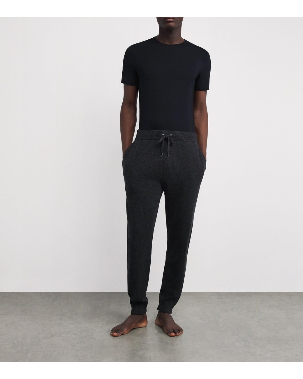 Derek Rose Black Micromodal Crew-Neck T-Shirt for men