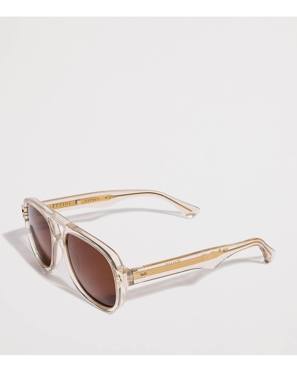 Sestini Eyewear Brown Acetate Undici Sunglasses for men