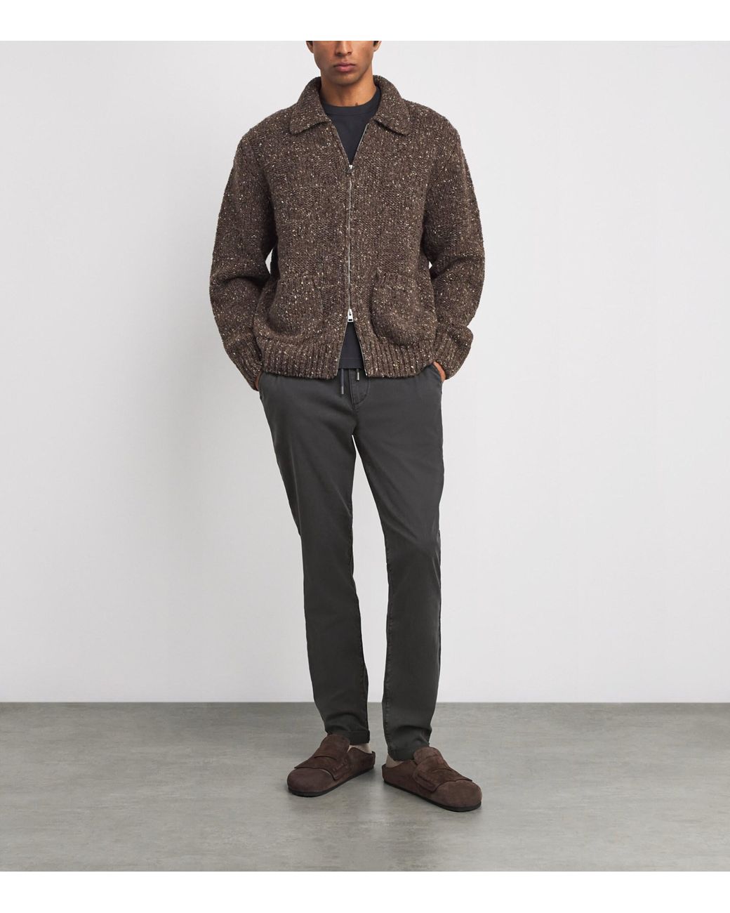 PAIGE Gray Drawstring Fraser Chinos for men
