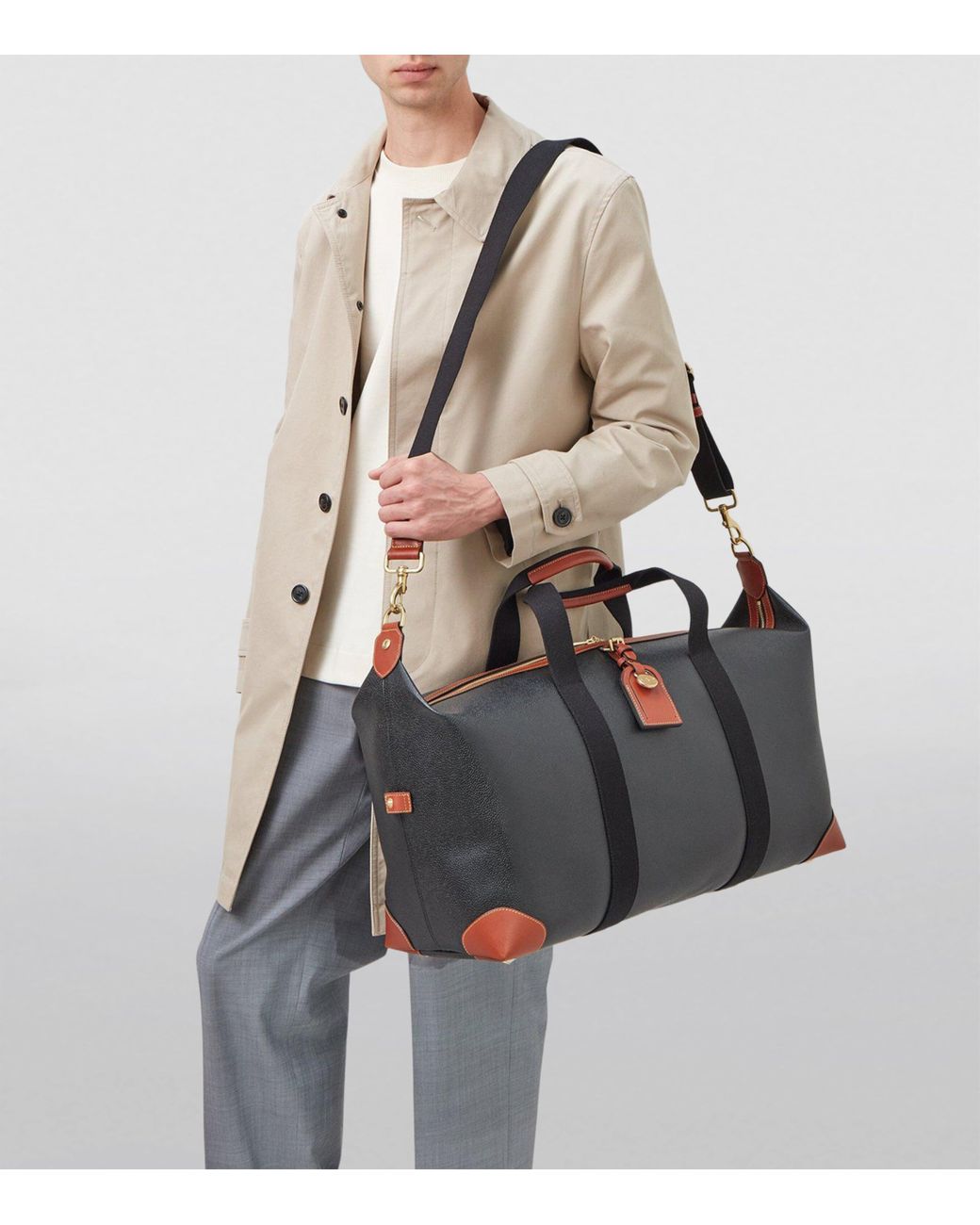 Mulberry Black Medium Clipper Holdall for men