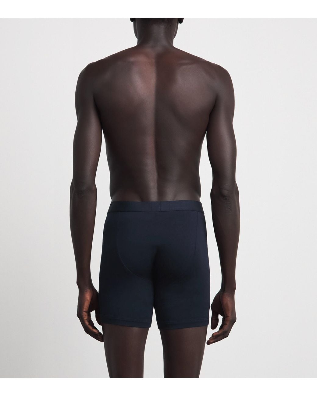 Emporio Armani Blue Stretch-Cotton Boxer Briefs for men