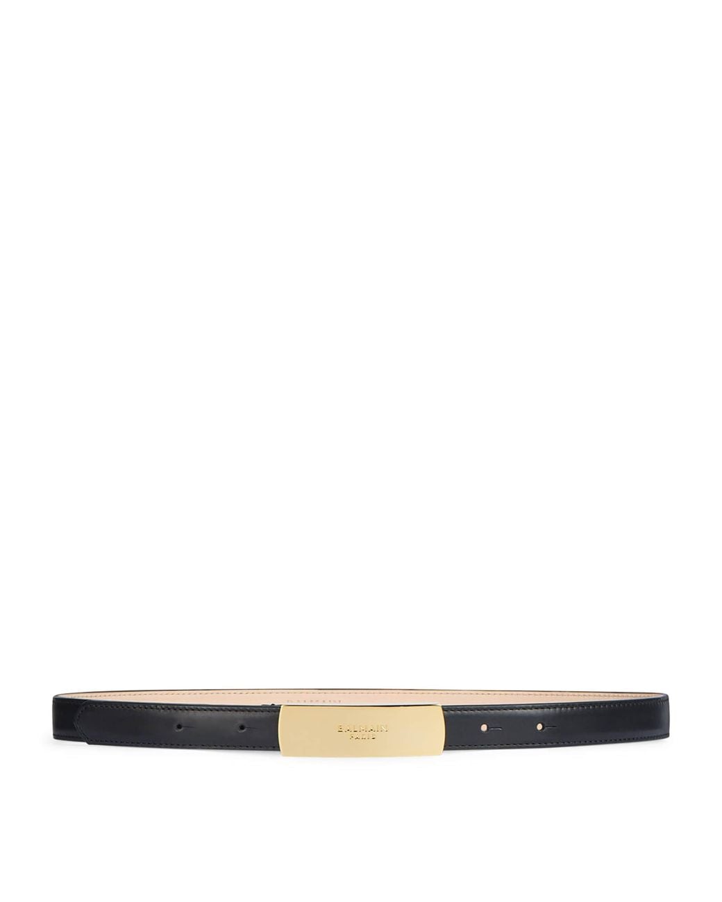 Balmain White Lambskin Belt