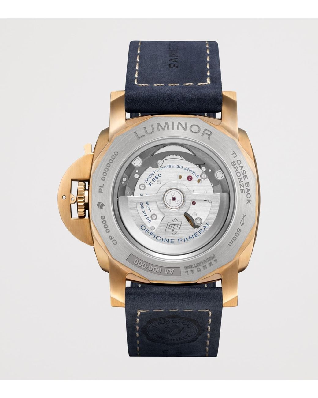Panerai Blue Bronzo Luminor Marina Watch
