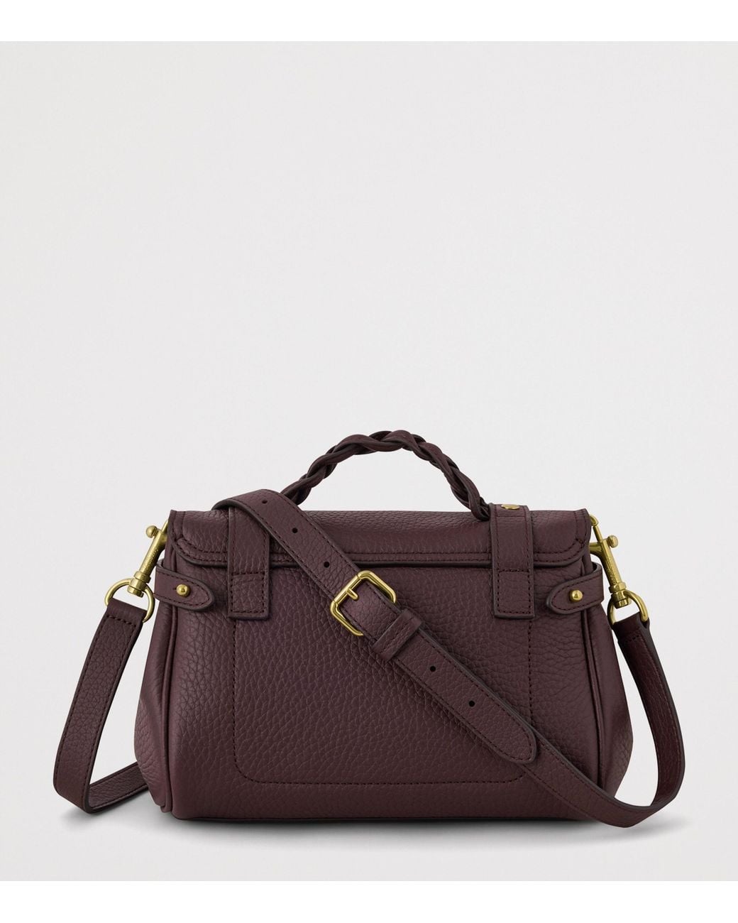 Mulberry Purple Mini Leather Alexa Cross-Body Bag