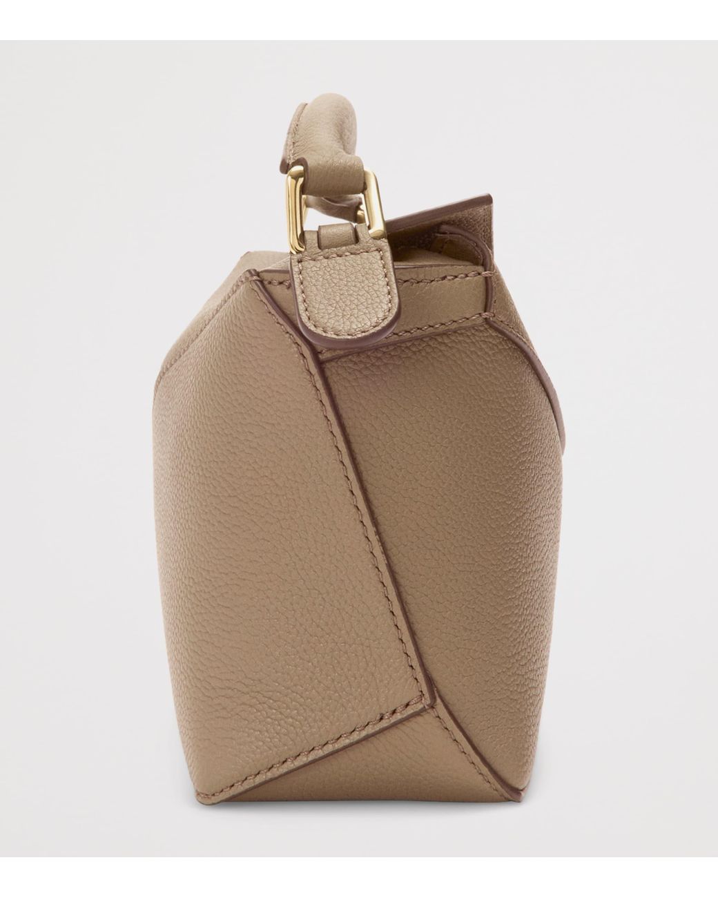 Loewe Metallic Mini Leather Puzzle Edge Top-Handle Bag