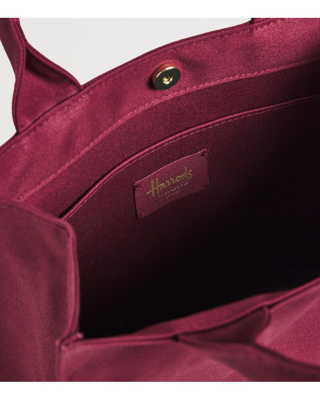 Harrods Purple Small Logo Tote Bag