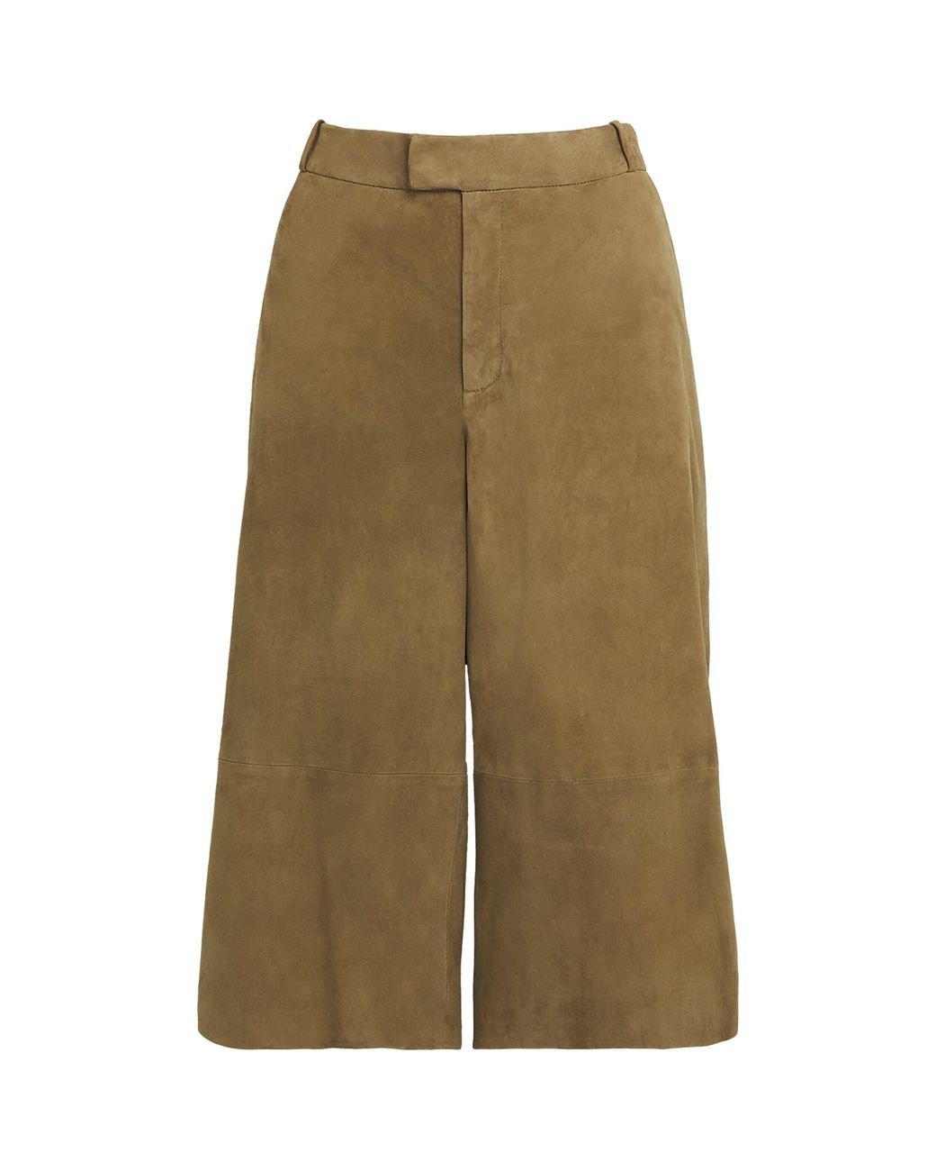 Arma Green Lamb Suede Tailored Shorts
