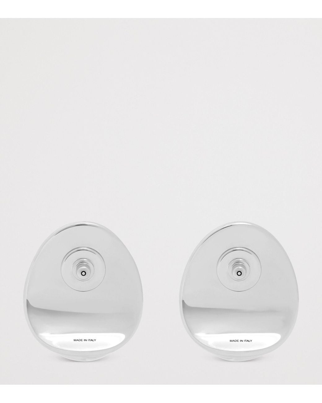 Givenchy Gray Sculpted Cabochon Stud Earrings