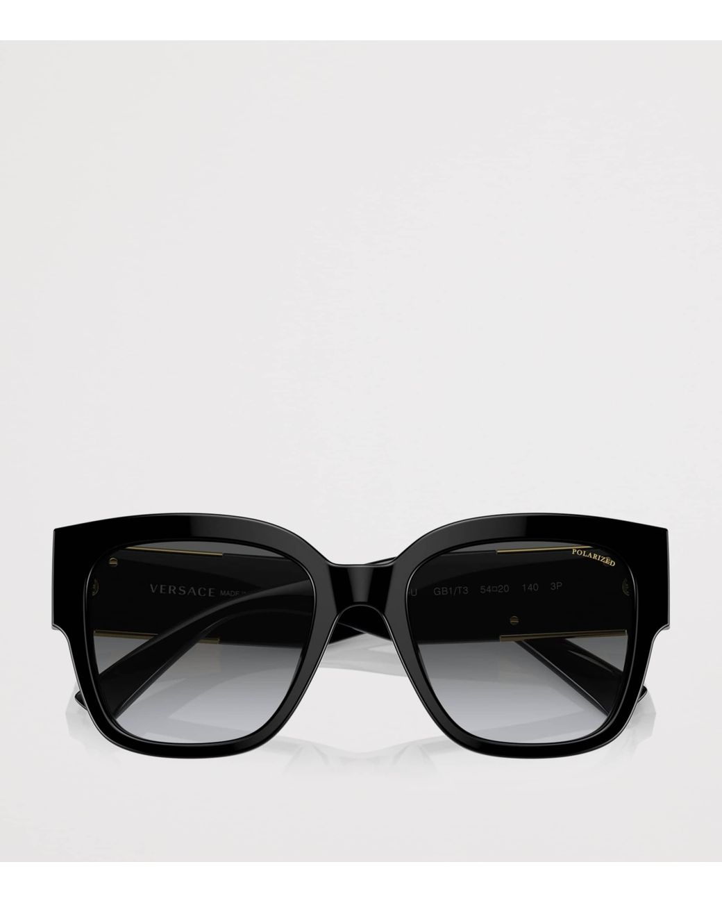 Versace Black Acetate Pillow Sunglasses