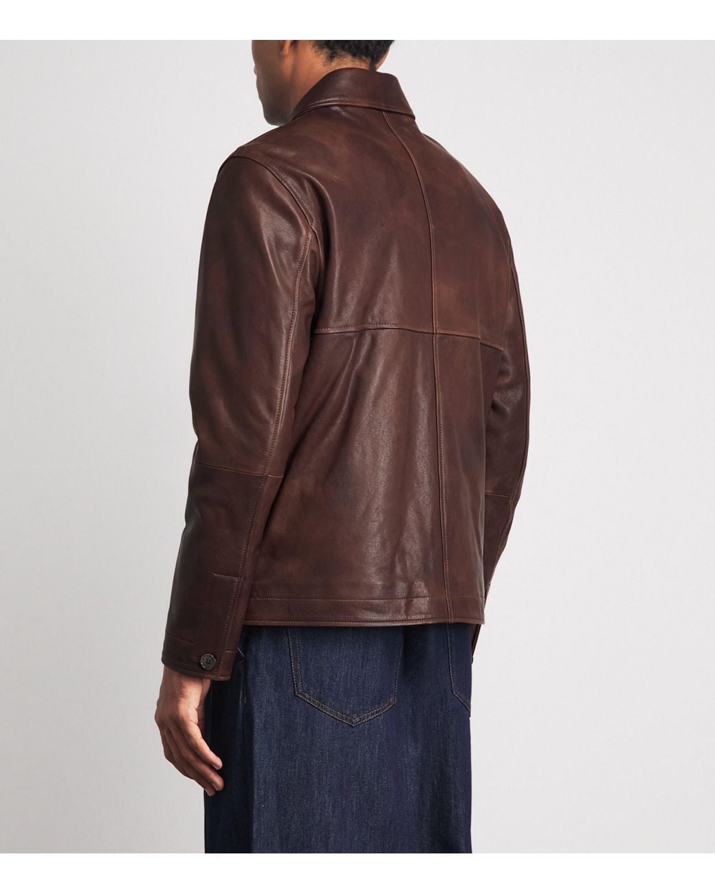 Arma Brown Sheepskin Steep Jacket for men