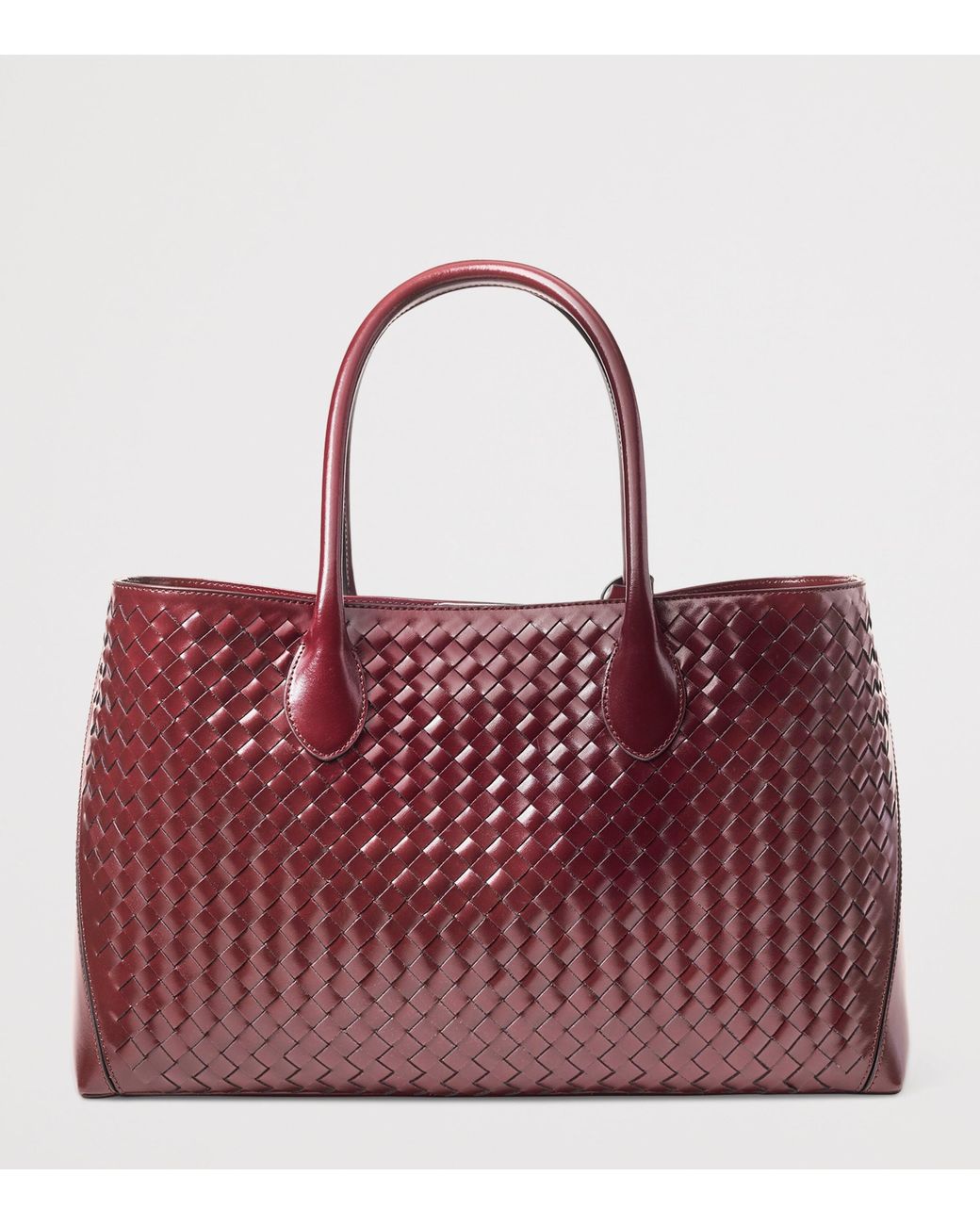 Aspinal Red Leather London Tote Bag
