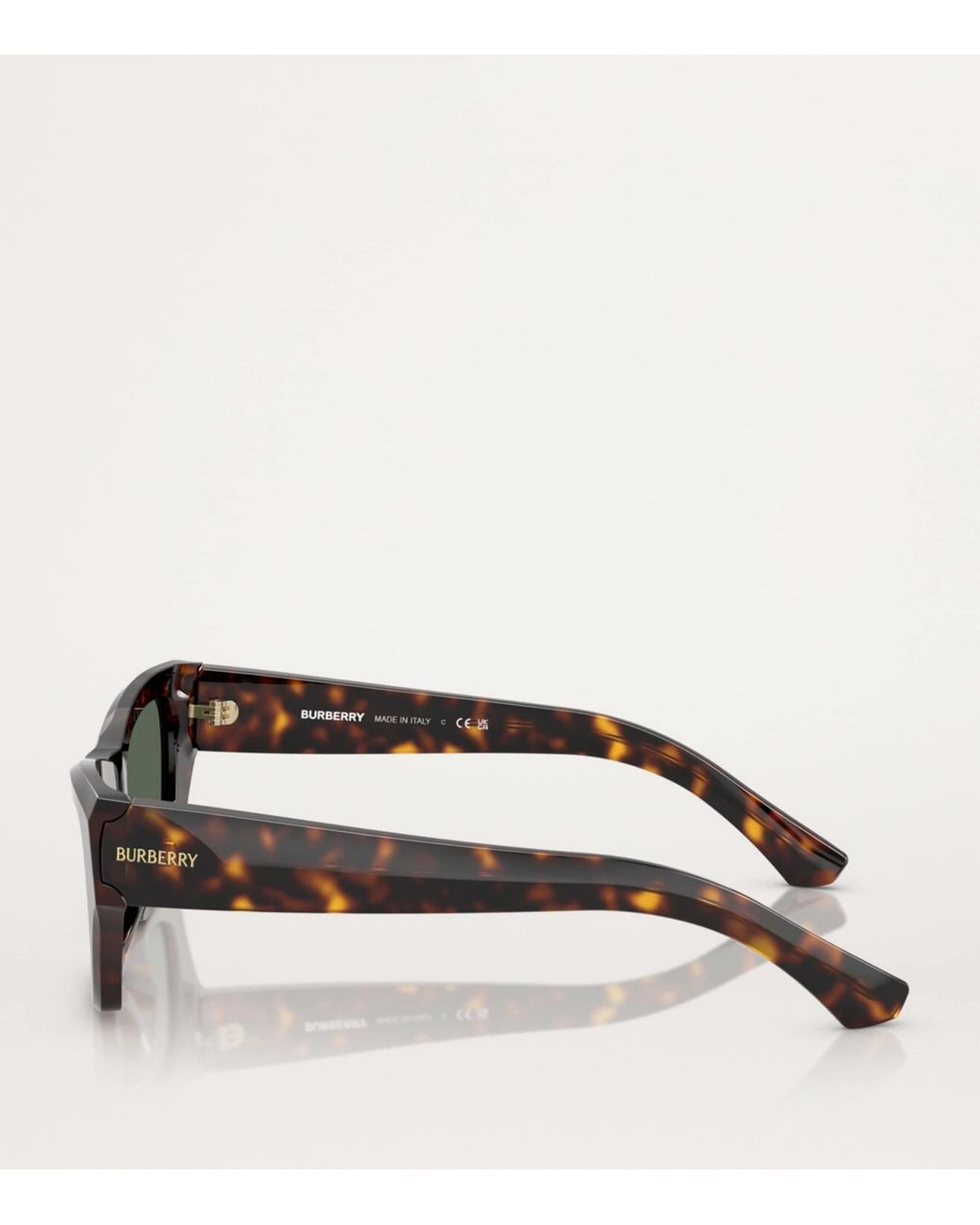 Burberry Green Acetate Square Sunglasses
