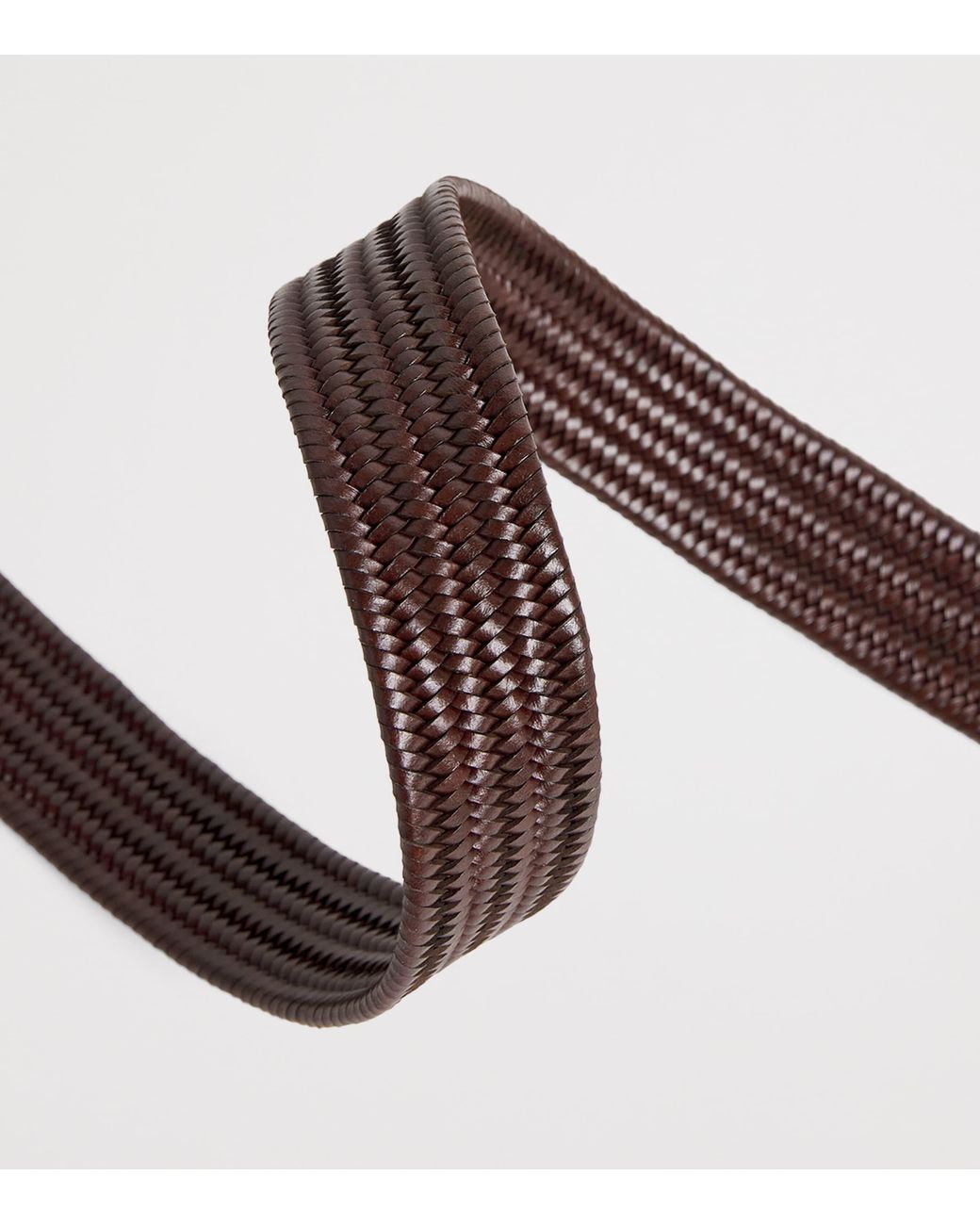 Barbour Brown Leather Stretch Belt for men