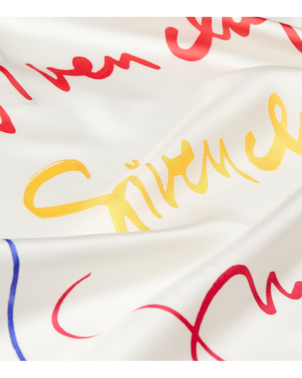 Givenchy White Silk Signature Scarf