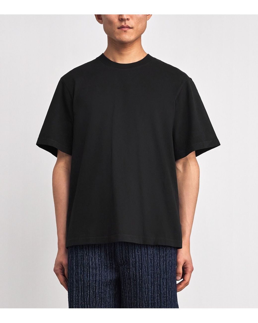 Agolde Black Cotton Asha T-Shirt for men