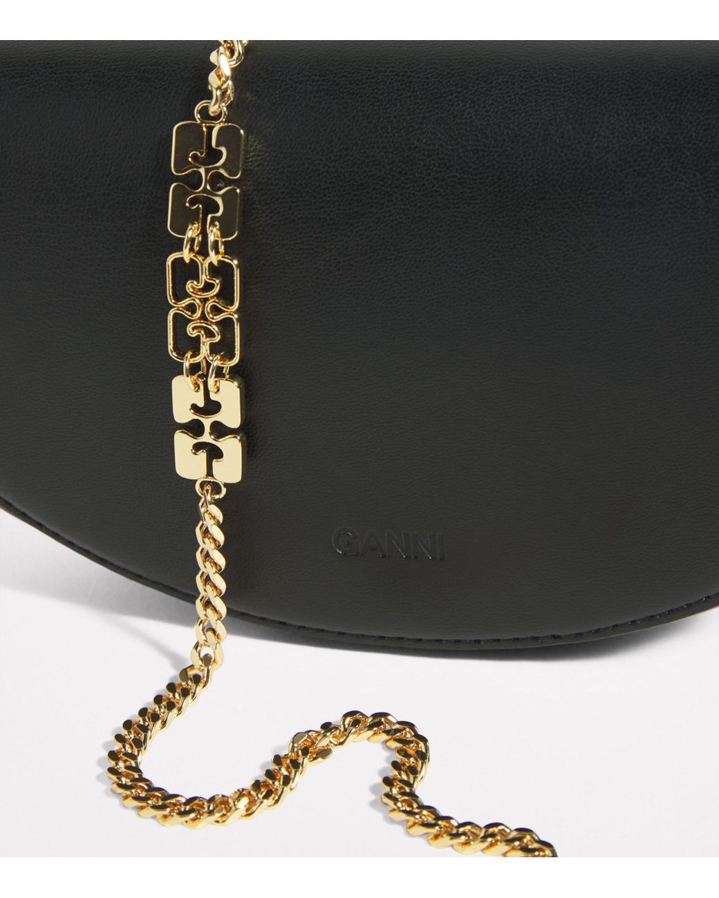 【関税＆送料込み】Ganni Apo G Wallet On Chain GANNI/ガニー Apo-G Wallet On Chain / A6522 / チェーン