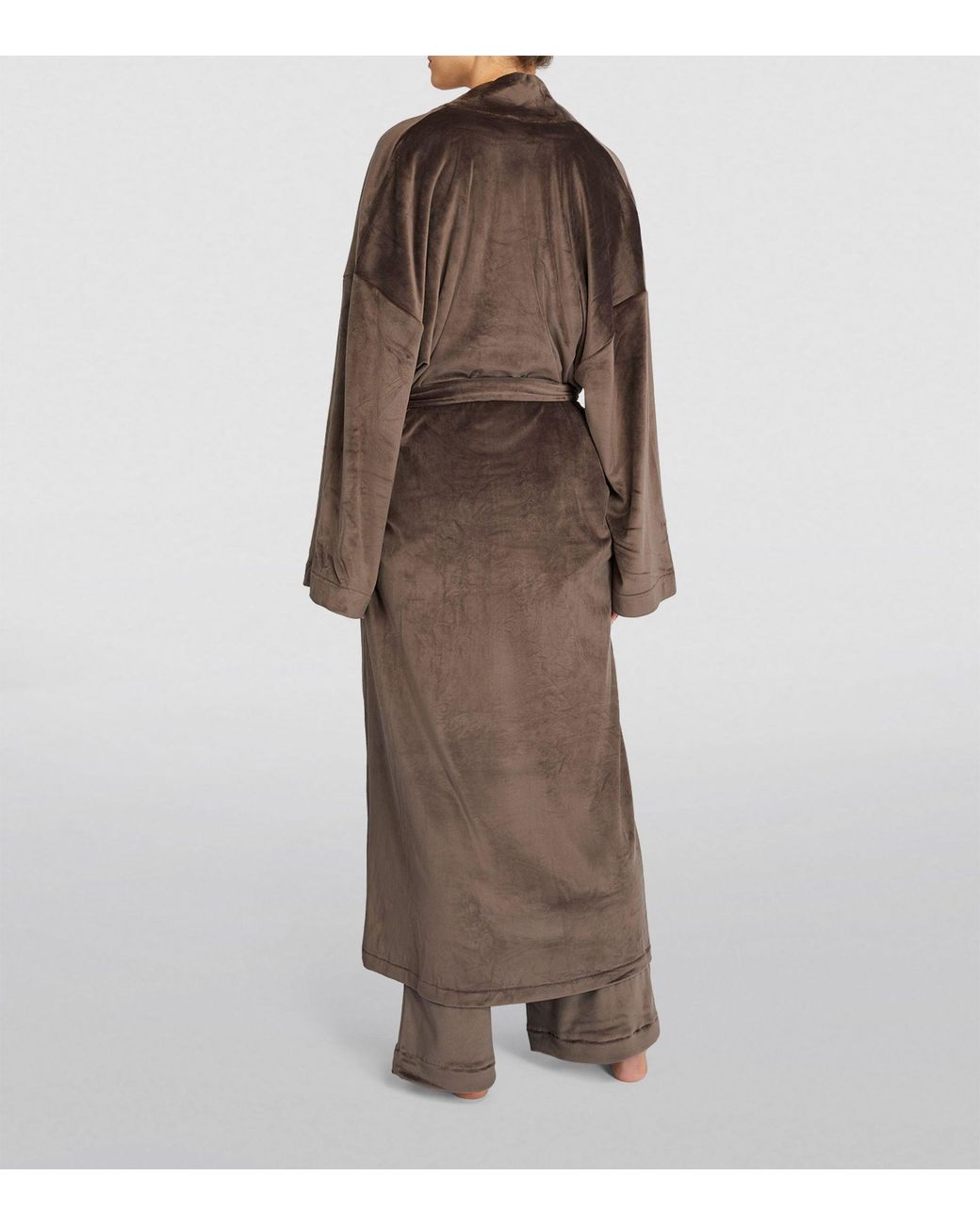 Skims Velour Robe in Brown