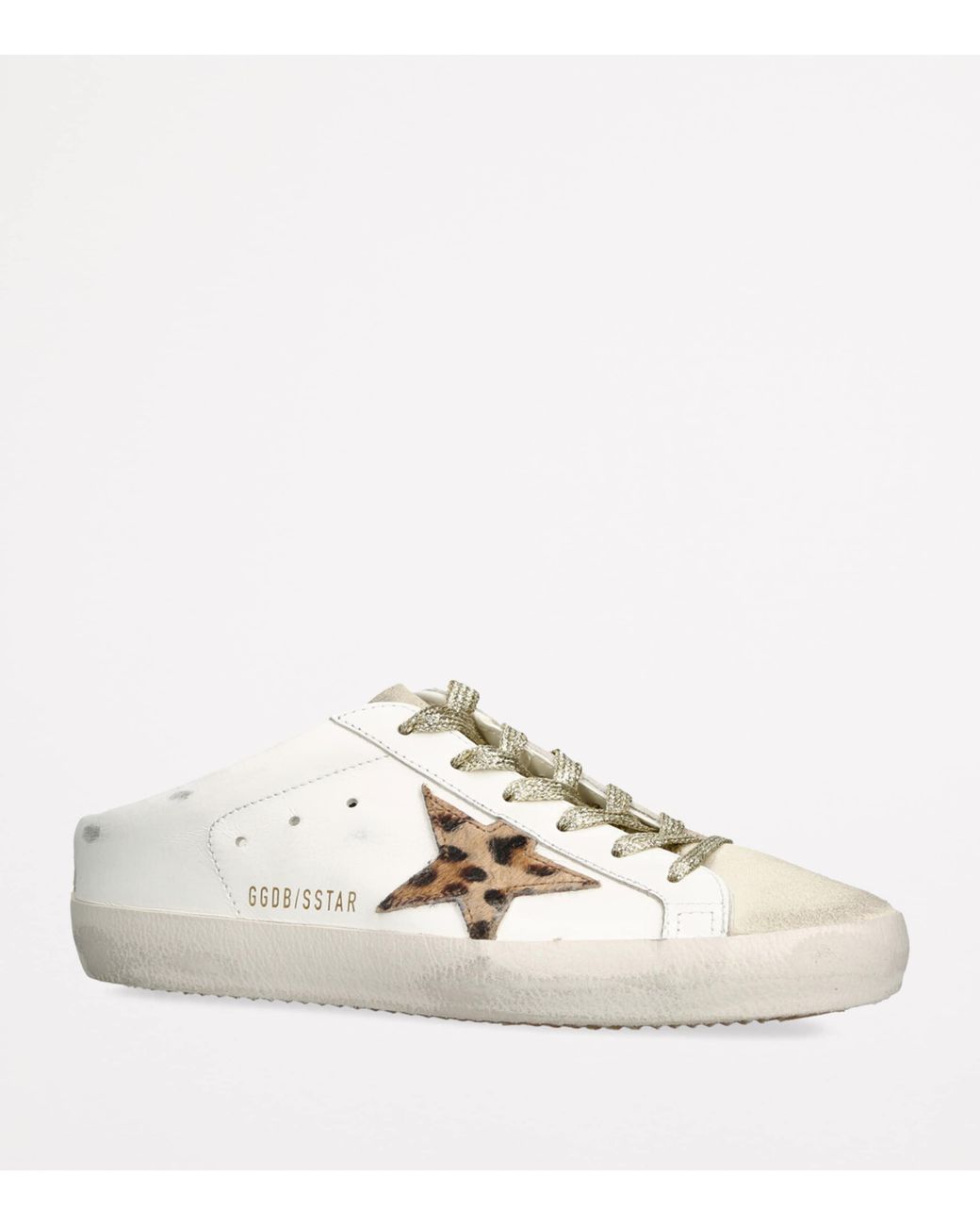 Golden Goose Deluxe Brand White Leather Super Star Sabot Low-Top Sneakers