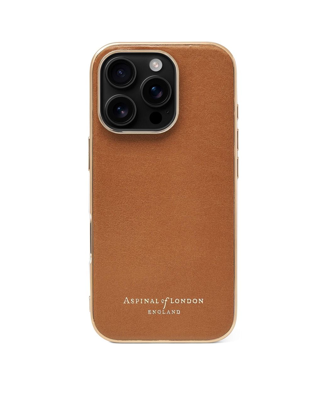 Aspinal Brown Leather Iphone 16 Pro Case