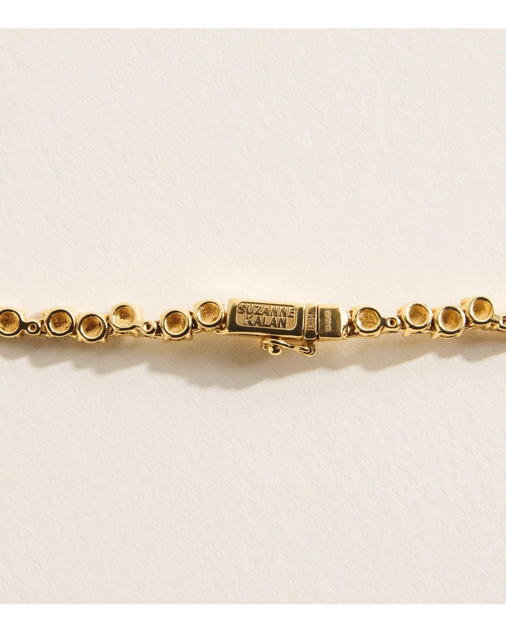 Suzanne Kalan Natural And Round Diamond Deco Tennis Necklace