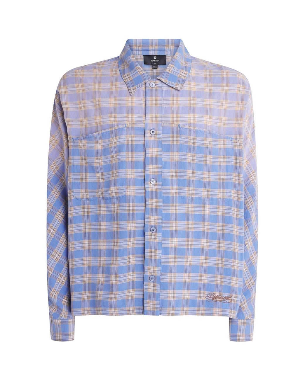Represent Blue Santa Monica Flannel Shirt for men