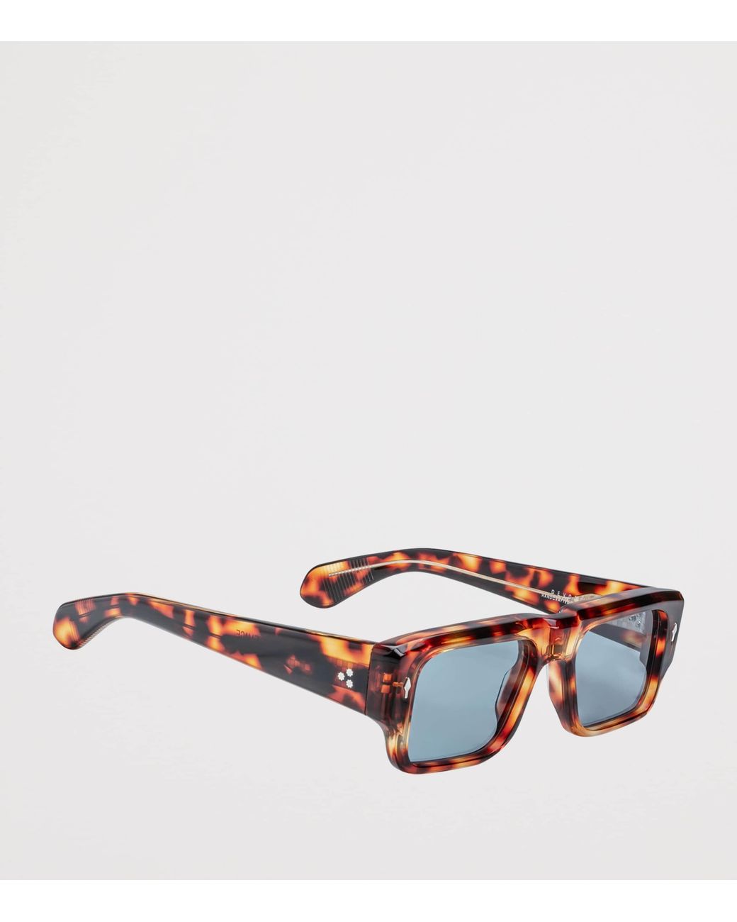 Jacques Marie Mage Blue Tortoiseshell Devoto Rectangle Sunglasses