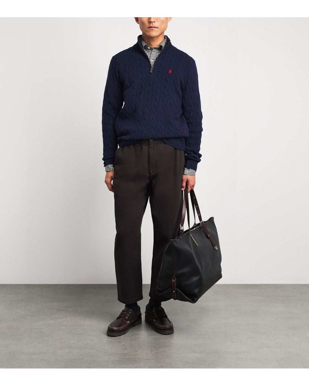 Polo Ralph Lauren Blue Cotton Cable-Knit Sweater for men