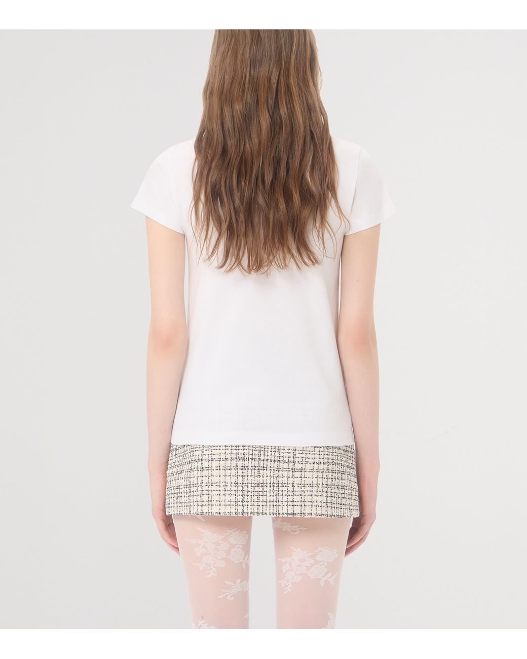 Valentino White Cotton Vlogo T-Shirt