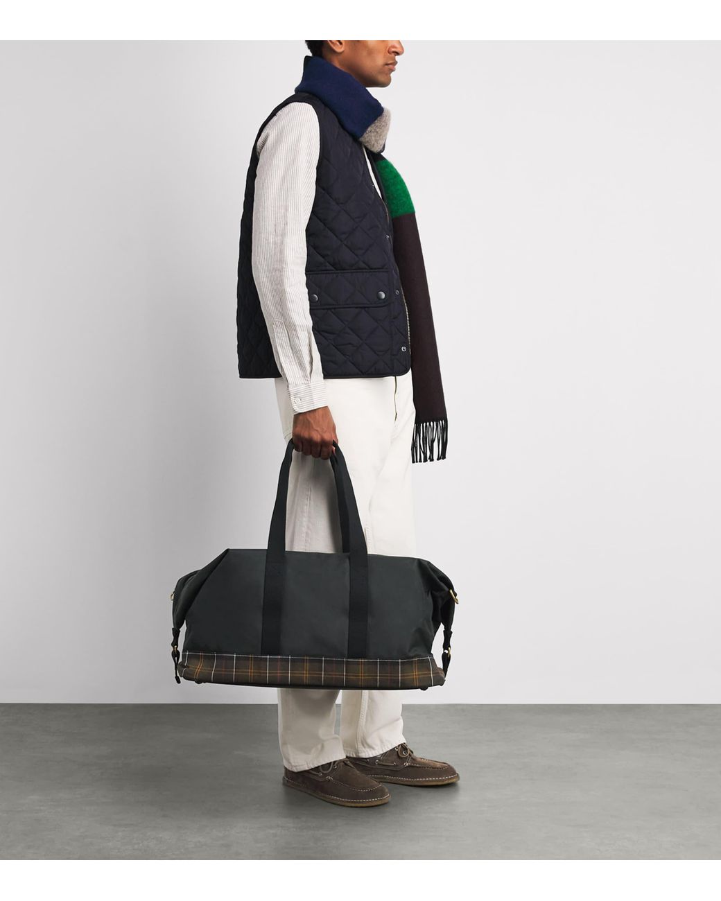 Barbour Black Field Wax Holdall for men